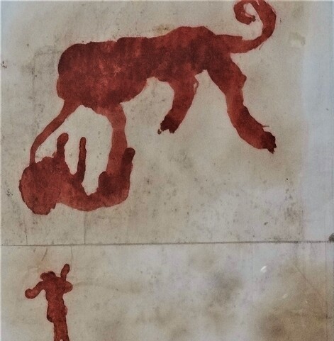 peinture-sur-papier-singe-bestiaire